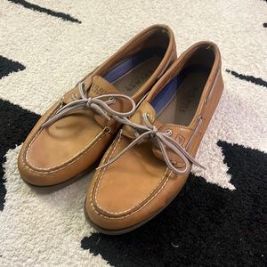 Men’s 10.5 Sperry Topsider Boat Shoes in Sahara Leather